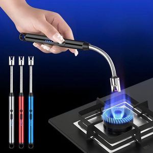 Electric Gas Lighter for Kitchen, Multi Purpose Rechargeable Plasma Arc Lighters for Stove,Candle,Pooja,BBQ, Camping, USB Continuous Spark Gas Lighter with 360° Flexible & Windproof-Multicoloured