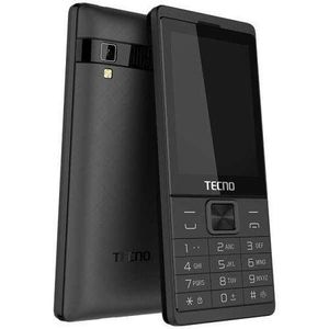 Tecno  T528 - 2.8 Inch, 2500mAh Battary, Dual Sim, FM Radio, Camera 6MB ROM + 8MB RAM- Milian Black small Button Phone