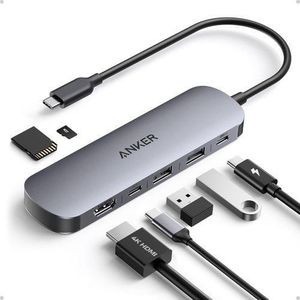Anker Portable MuIti -Function USB-C Hub 7 in 1 HDM1 - Multicolor