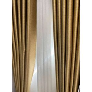 3 Metres (2pcs) A pair of metallic gold for a patio sliding door and window Curtains.