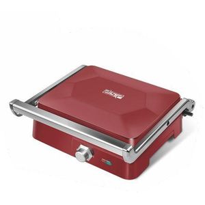 Dsp Sandwich Maker Panini Presser Contact  Grill Machine- Red