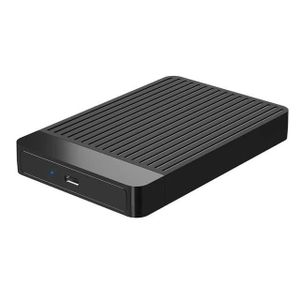 Haysenser USB 3.2 Gen 1 Type C Ultra Speed Hard Drive Enclosure, Size 2.5 Inch Micro Portable Disk, Easy Convert SSD & HDD From Internal To External 6TB HDD Notebook Adapter -Black