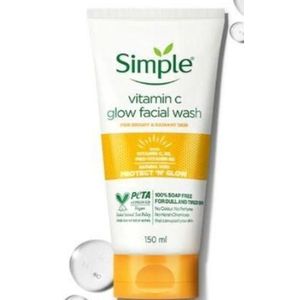 Simple Vitamin C Glow Facial Wash For Bright and Radiant Skin -150ml