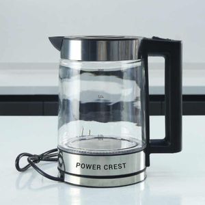 PowerCrest Electric Kettle - Silver, Black -2.2 Ltr.