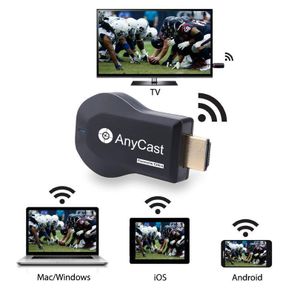 Anycast M2 Plus 1080P Wireless HDMI Display Receiver – Miracast, AirPlay & DLNA Screen Mirroring Adapter for TVs, Projectors, Android, iPhone, Windows & macOS