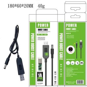 BLACK USB DC 5V to DC 12V Voltage Converter Cable Power Adapter Cable with DC Plug 5.5x2.1mm, Negative Design (-) for Mini Fan,LED Light,tvs,piano keyboads,table lamps,Routers,Speakers etc Usb to 12V Output Power Cable