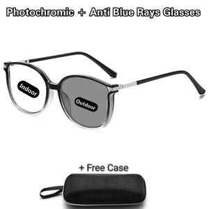 Photochromic Computer Glasses Frames Anti Blue Rays Radiation Men Women Square Eye PC Glasses Frames Unisex Optical Print Glasses