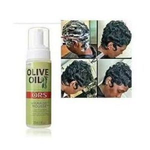 Ors Olive Oil Wrap Set Mousse Hair Styling Mousse Holds ,Moisturizes,& Shines
