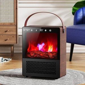 Portable Electric Fireplace Space Heater with Realistic Flame Effect