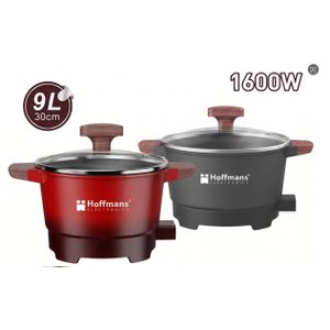 Hoffmans 9L Multifunctional Electric Hot Pot HM-3060 - Red & Black