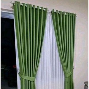 2 Metres (1 piece) Green for a patio sliding door and window Curtains 