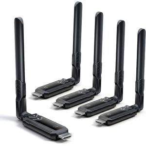 4in1 Wireless HDMI Transmitter and 4 Receivers 50M Long Range 1080p Support 4 Devices - Stream Video from Laptop, Camera, TV Box to HDTV with Low Latency