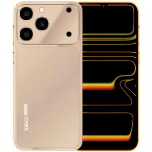 Mbo 17 Pro - 6.8" 128GB ROM 4GB RAM 16MP 6000mAh 4G Network Dual SIM (With Earphones, Glass Protector, Cover) - GOLD