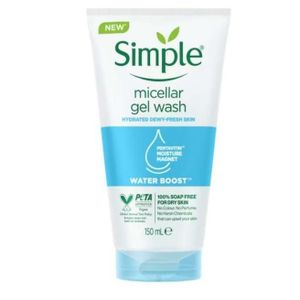 Simple Micellar Facial Gel Wash  Hydrating Water Boost For Moisturizing -150ml