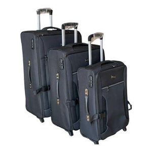  In 1 Suitcase With Two Wheel's Cloth Material Strong Material And Quality Durable And Long Lasting