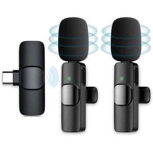 Original Wireless Mic With 2 Microphone For USB-C Phone Video Recording, Interview, Vlog, Auto Sync And Noise Reduction