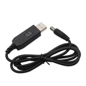 Talisman USB to 12V DC Boost Cable - Power Your WiFi Router From a Power Bank During Power Outages 5.5x2.5mm