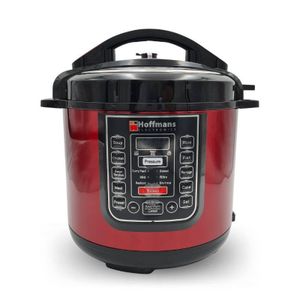 Hoffmans 14 In 1  Digital  Electric Pressure Cooker 6.5L - Red, Silver