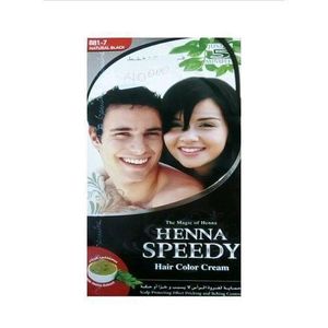 Henna Speedy Hair Color Cream 881-7 Natural - Black 120g