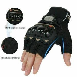 Motorcycle Gloves Half Finger Guantes Accessories- Black 
