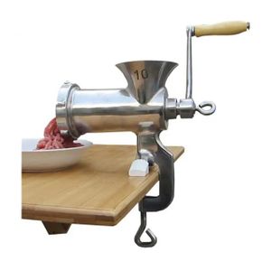 Aluminium meat grinder size 10 - Silver 