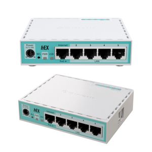 Mikrotik  RB750r2 hEX Lite 5-Port Wired Router – RouterOS Level 4, Hotspot, VPN & Firewall