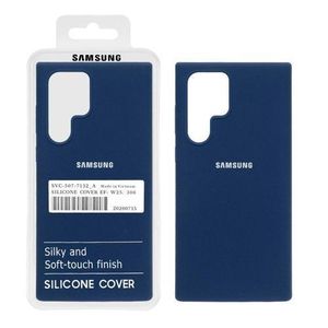 Samsung Galaxy S21 Ultra Case - Soft Liquid Silicone Shockproof Cover - Blue