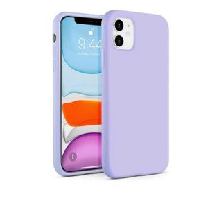 Silicon Purple Pure Silicone case Cover for IPhone 11