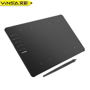 VINSA T906 Digital Graphics Tablet – 16,384-Level Pressure Sensitivity, Battery-Free Pen, 250 × 156mm Drawing Area with 10 Customizable Express Keys for Artists & Designers