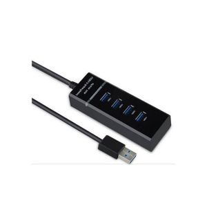 USB HUB 3.0 High-speed 30cm For Desktop Laptop 4Ports -Black