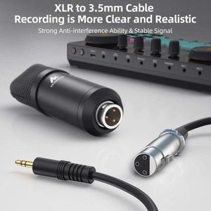 maono  Au-A03 Condenser XLR Microphone Kit Podcast Mic with Boom Arm XLR Microphone Stand