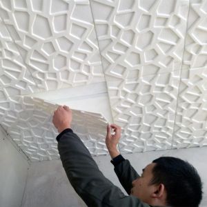 20-Pack 3D Self-Adhesive Wall Tile Stickers - Easy to clean, cuttable PVC tiles, suitable for kitchen, living room, and bedroom - Modern minimalist design, peel and stick installation.