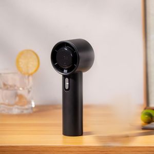 High-Speed Handheld Fan with Vortex Boost Technology & Digital Display - Black