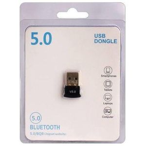 Bluetooth 5.0 USB Dongle, a small wireless adapter used to add Bluetooth connectivity to a computer, laptop, or other devices. 5.0/BQB