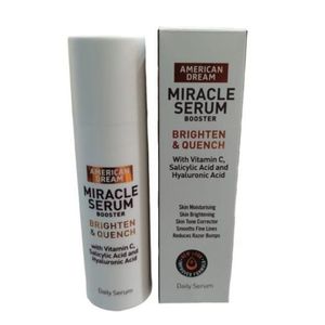 American Dream Brighten & Quench With Vitamin C, Salicylic Acid  & Hyaluronic Acid Daily Miracle Booster Serum -50ml
