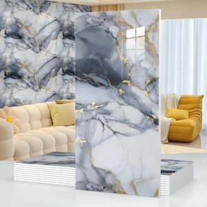 12 pieces marble peel and stick waterproof wall panels 