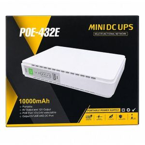 10000mAh POE-432E Mini DC UPS For Router, CCTV cameras and other Gadgets