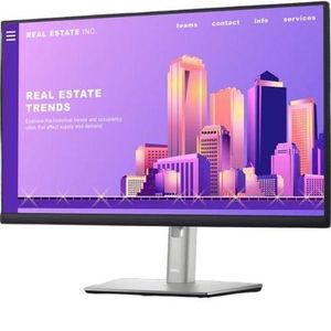 DELL P2422H 24" Full HD IPS Monitor – ComfortView Plus, 3-Sided Thin Bezel, Adjustable Stand (Tilt/Height/Swivel/Pivot), HDMI / DisplayPort / VGA / USB Hub