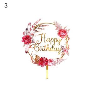 Number Cake Topper 21 Horn Cake Topper Birthday Creative Happy Cake Inserts Decoration Cake Birthday Acrylic Home DIY Acrylic Letters for Candy, Size