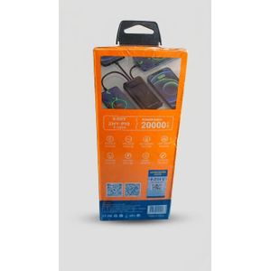 Original Technology ZHY 20000 MAh 4 In 1 Power bank Black