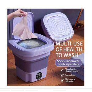 Small Portable Washing Machine, Mini Washer 6.5L High Capacity with 3 Modes Deep Cleaning for Underwear, Baby Clothes, or Small Items, Foldable Washing Machine for Apartments, Camping, Travel -Multicolor