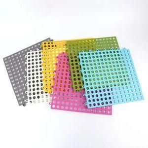 4Pcs Interlocking Non Slip Bathroom Floor Tiles Rubber Mat For Toilet Kitchen Swimming Pool Balcony Pet (30x30cm) - Multi-colours