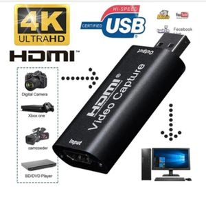 Geberit HDMI to USB Video Capture Card 1080P for Live Video Streaming Record via DSLR Camcorder Action Cam (Black)