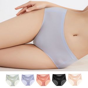 Low Waist Sexy Comfortable Breathable Ice Silk Panties Women Hot