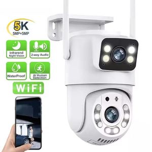 1080 Dual Lens HD PTZ Network Camera Zoom Dual Lens Home Outdoor WiFi Camera