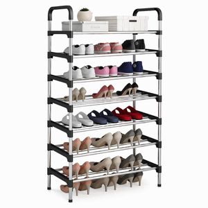 CYFAZA 7-Tiers Shoe Rack Storage Organizer 24 Pairs Large Capacity