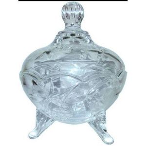 Glass Sugar Bowl/Glass Ware - Clear