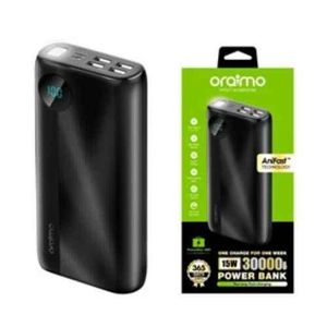 Oraimo 30000mAh Power Bank PD & USB-C - Black