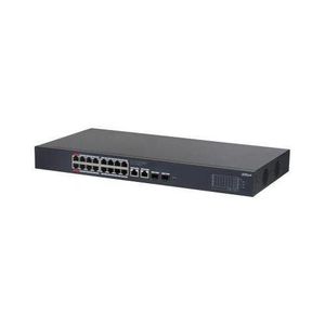 Dahua 20-Port Cloud Managed Gigabit Desktop Switch with 16-Port PoE â€“ Intelligent PoE Management, IEEE802.3af/at/bt & Hi-PoE Support, Full Metal Dust-Proof Casing, Wide Temp Range