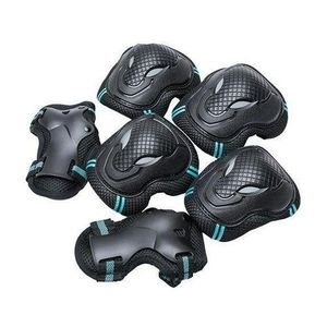 6 Pieces Of Children's and Adults Knee And Wrist Braces 6pcs 6-18 years Old Children's Outdoor Sports Protective Gear Equipment, Knee Pads, Elbow Pads, Horse-Riding Wrist Pads For Bicycle Rollerblading Skateboard Cycling Skating